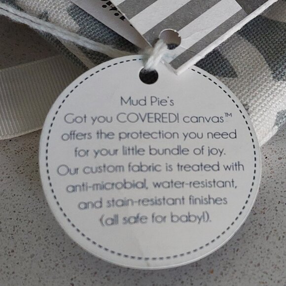 NEW Mud Pie "Lil Biter" Gray & White Bangle/Wristlet - Picture 15 of 15